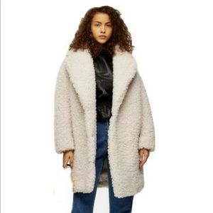 TOPSHOP borg coat